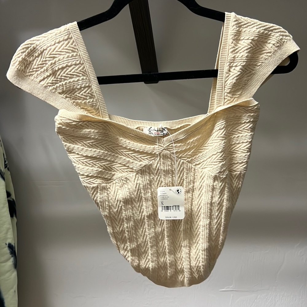 Free people cap sleeve Intimately top